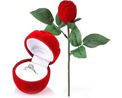 Vivva - Roosvormig Ringdoosje - Ring Doosje - Verloving - Bruiloft - Liefde - Trouwring Doosje - ROSABOX