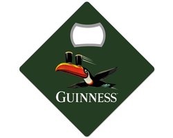 Guinness Magnetische Opener - Toekan (groen) 9x9x0.25 cm