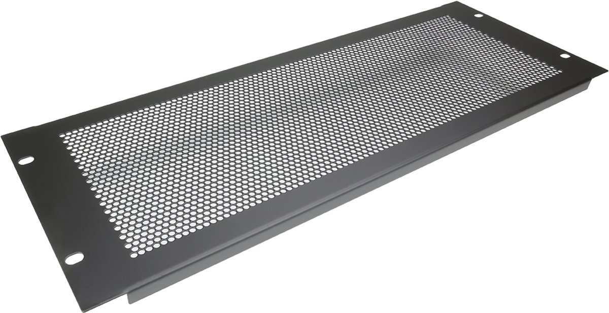Penn Elcom R1286/4UVk frontplaat, staal, ventilatie, omgezet, 4 HE