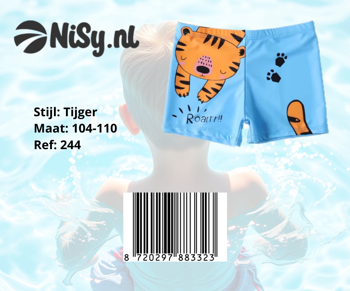 NiSy.nl Tijger Zwembroek | Zwemshort | Jongens | — afbeelding 6