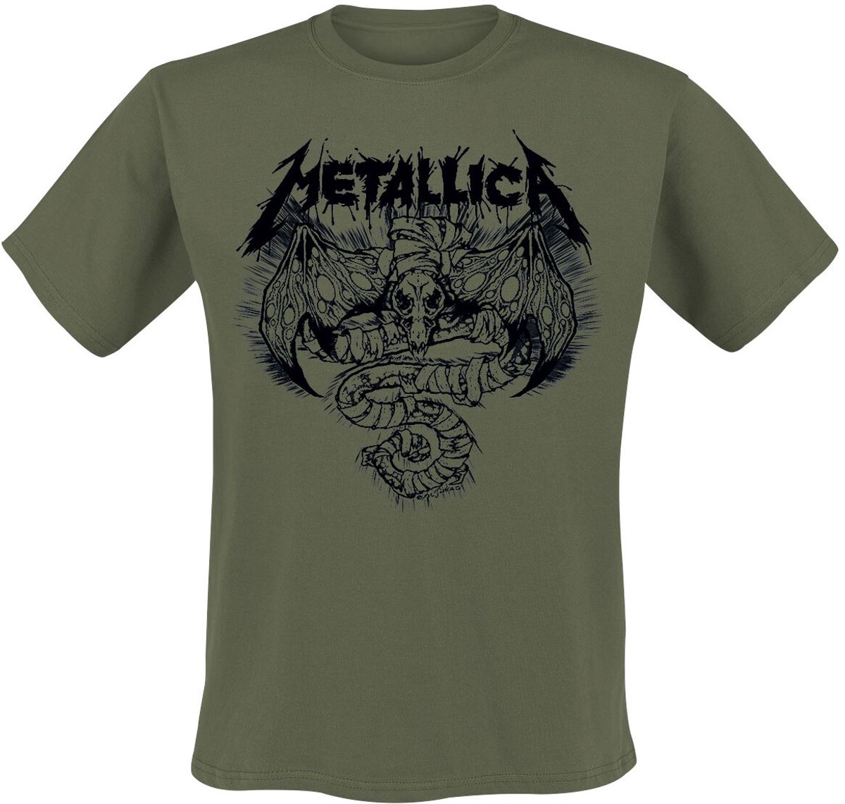 Metallica Roam Blast Olive Heren T-shirt - olijf - XXL