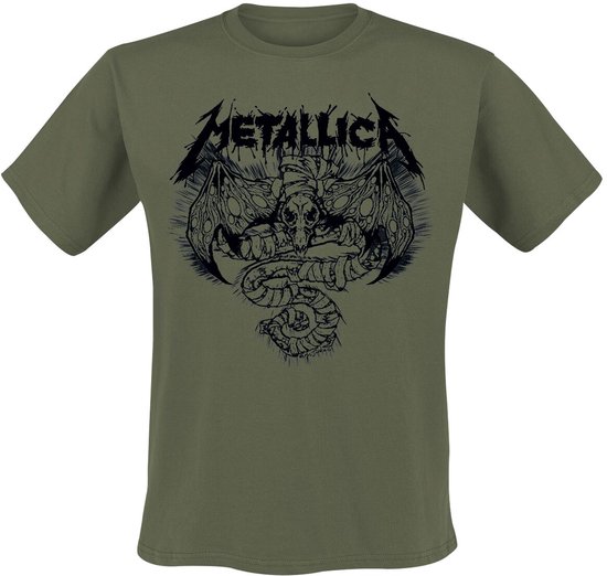 Metallica Roam Blast Olive Heren T-shirt - olijf - XXL