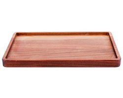 Bowls and Dishes Pure Walnut Wood | Duurzaam | Serveertray rechthoekig M 24 x 14,5 cm | walnoot hout | cadeautip!
