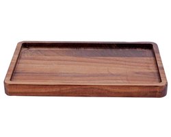 Bowls and Dishes Pure Walnut Wood | Duurzaam | Serveertray rechthoekig S 20 x 12 cm | walnoot hout | cadeautip!