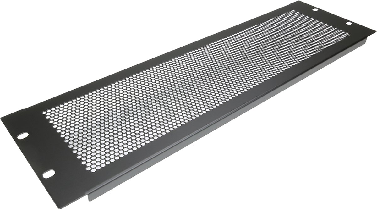 Penn Elcom R1286/3UVk frontplaat, staal, ventilatie, omgezet, 3 HE
