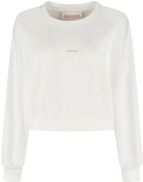 Foto: Studio amaya betty truien vesten dames sweater hoodie vest wit maat s