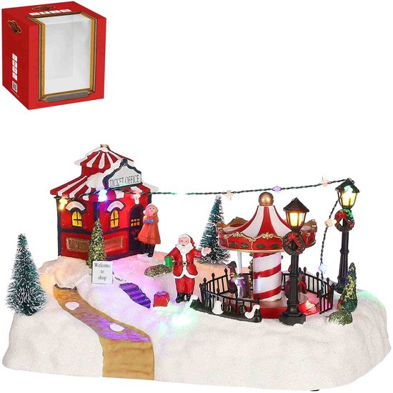 Luville Kerstdorp Snow Scenery - 28x18x15 cm - polystyrene - Multi