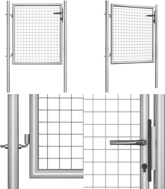 vidaXL Gegalvaniseerd Tuinhek - 50 x 1.6 m - Multifunctioneel - Duurzaam