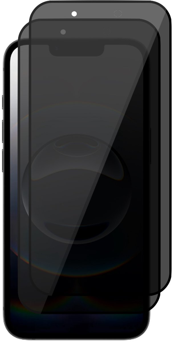 Privacy Screenprotector geschikt voor iPhone 16e - 2x Volledig Dekkend Glas Screen Protector