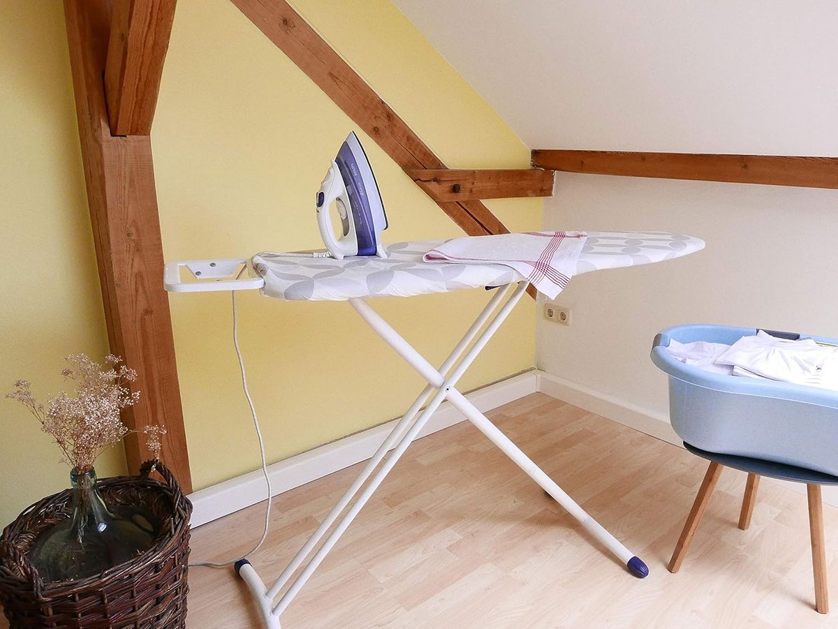 Goedkoopste Strijkplankhoes katoen - elastische band - 48x125 cm