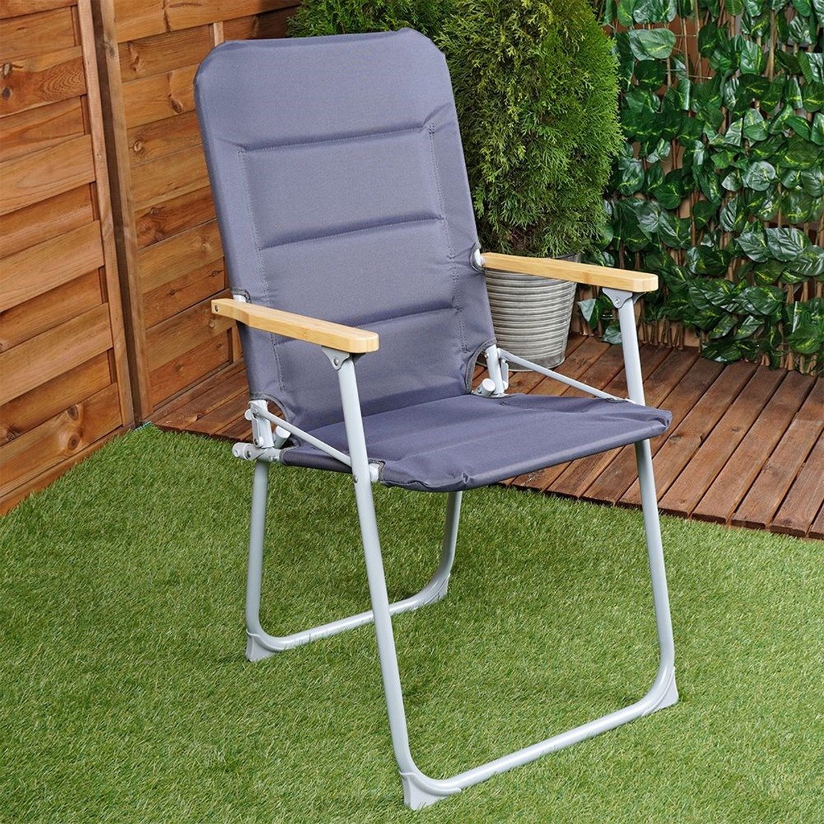 Gardington Opvouwbare Bamboe Tuinstoel thumbnail 5