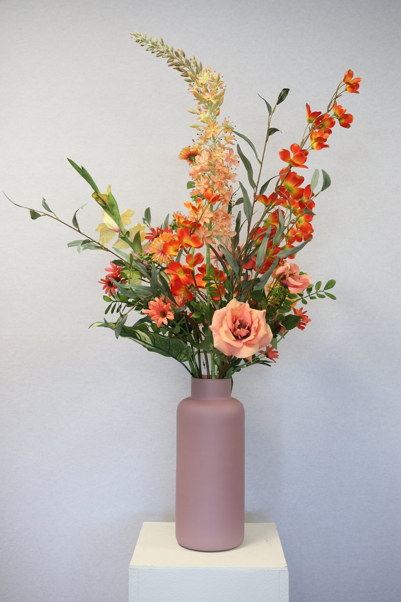 Naturals - Kunstbloemen boeket - Sunset Glow - excl. vaas