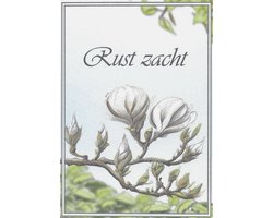 Rouwkaarten - 100 stuks - Rust Zacht - 10,5 x 14,5 cm - Rouwboeket Kaart