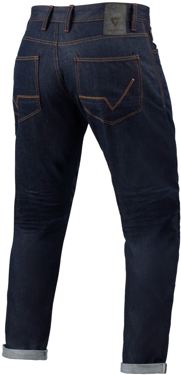 REV'IT! Jeans Lewis Selvedge TF Dark Blue L34 Motorcycle Pants - Maat 31/34 – foto 4