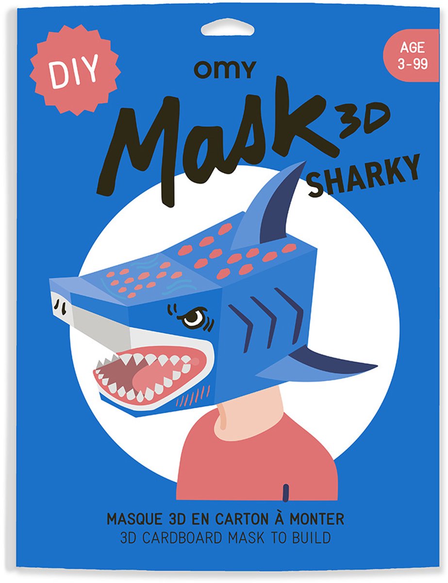 Omy masker 3D - haai