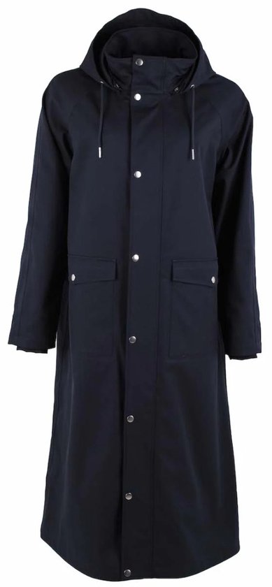 Donkerblauwe lange regenjas Danegarden van Danefae XXL bol