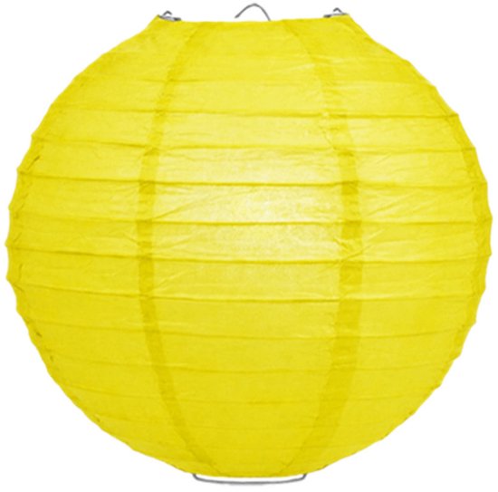 Lampionstokje 40 cm - met lampion - geel - D25 cm - Sint Maarten — afbeelding 4