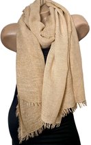 Sjaal van bamboe 190/90cm Khaki