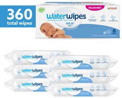 WaterWipes Billendoekjes Bio - 6 x 60 stuks - 360 doekjes