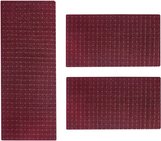 Tapis de Chambre Karat - Rapido - Violet - 1 Tapis 67 x 330 cm + 2 Tapis 67 x 130 cm