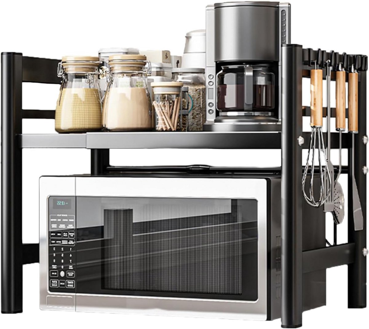 ApexArte® Keukenkast - Magnetronkast Keuken - Trolley op Wieltjes