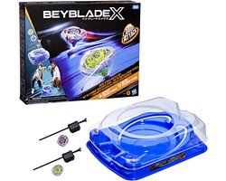 foto van Hasbro Beyblade X Drop Attack Battle-set - Met Beystadium en launchers