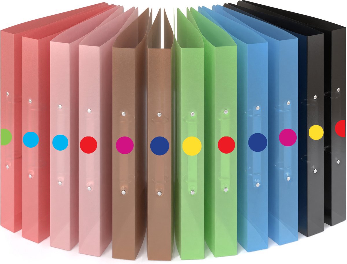 Stippen Stickers - 9 Kleuren - 5 Stickervellen - 270 Ronde Etiketten 19 mm - Kleurcodering — afbeelding 6