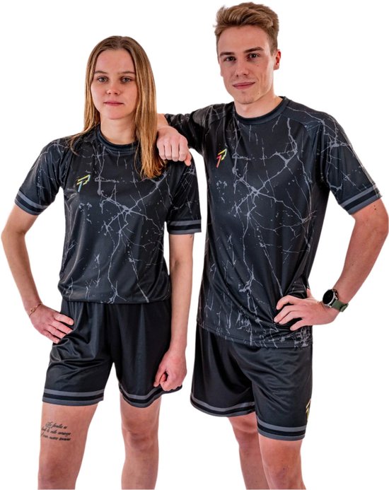Foto: Proma sports performance shirt nightvision marble s m esports football tenue kinderen volwassenen unisex teamsports fitnessshirt voetbalshirt tennisshirt padelshirt gamingshirt virtual sim racing f1 gt