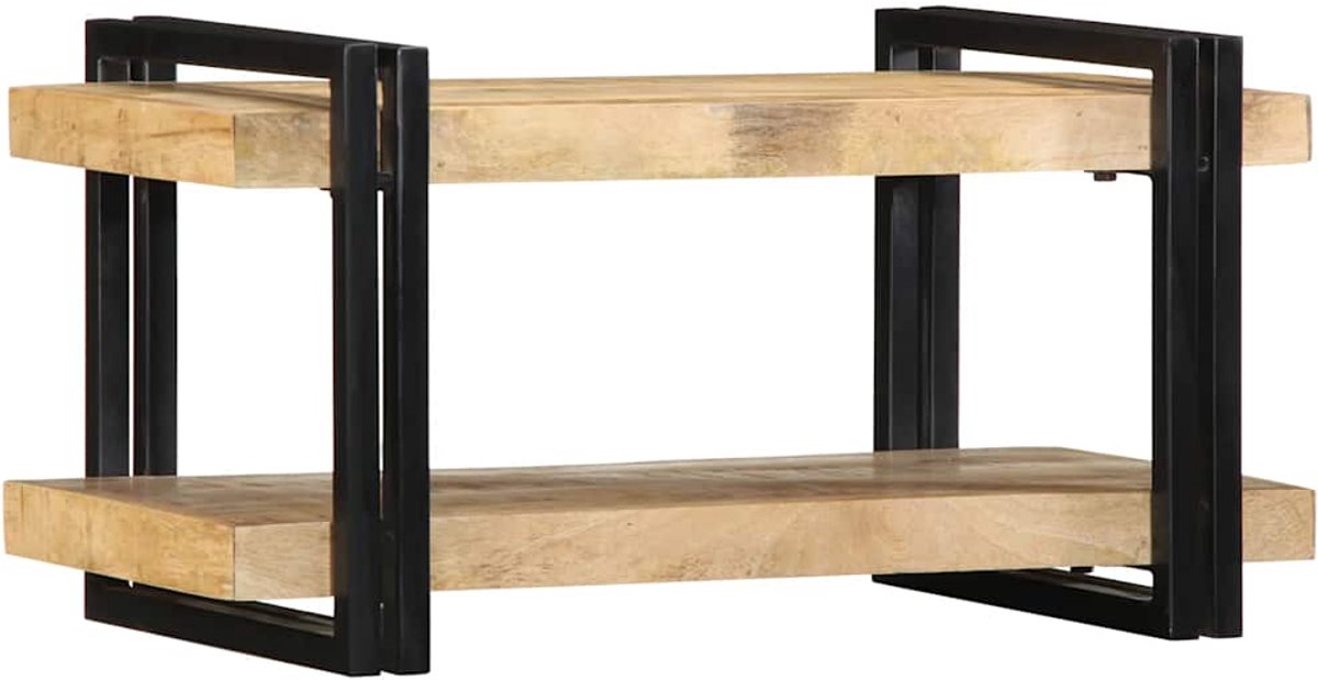 vidaXL - Wandschap - 70x33x35 - cm - massief - ruw - mangohout