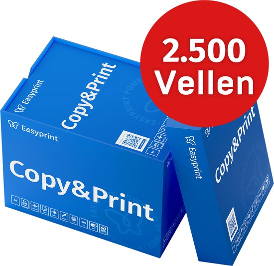 Easyprint Printerpapier kopieerpapier 2500 vellen 5 x 500 A4 premium wit PEFC-gecertificeerd