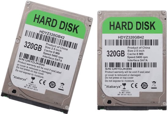Xtabarya HDD 2.5 inch - 320GB harde schijf voor laptop - SATA III