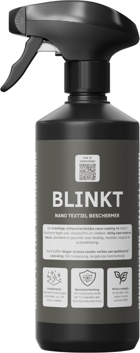 Impregneerspray Meubelstof met Nano Coating - Waterafstotend & PFAS-vrij - Textiel, Leder & Suede - 500ml - BLINKT
