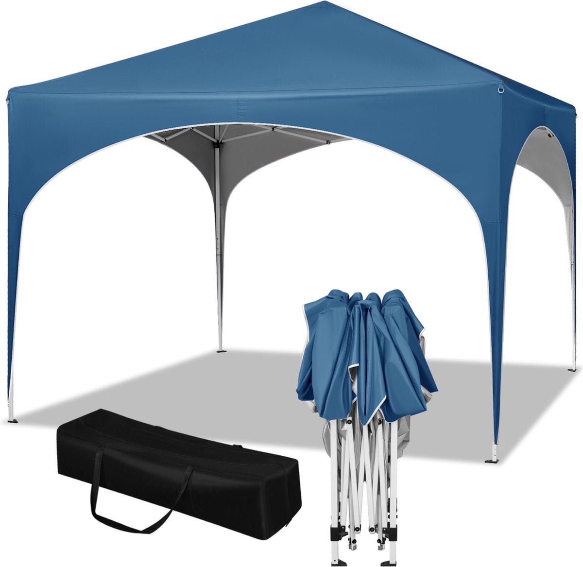 Opvouwbare Partytent - Tuinpaviljoen - Blauw Oxford Doek - 300x300 cm