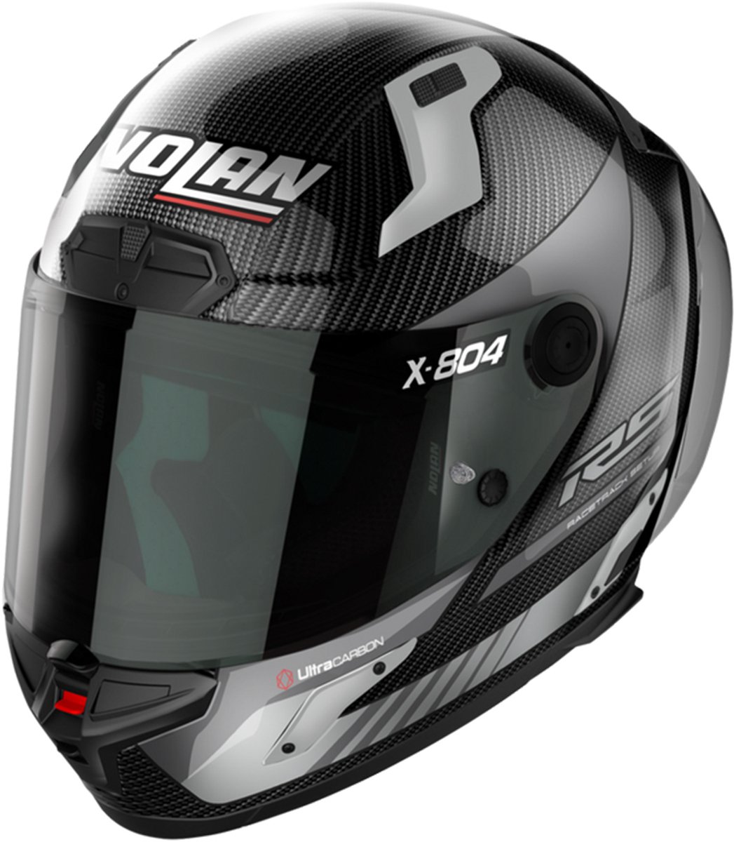Nolan X-804 RS Ultra Carbon Hot Lap 011 Carbon Grijs Integraalhelm - Helm