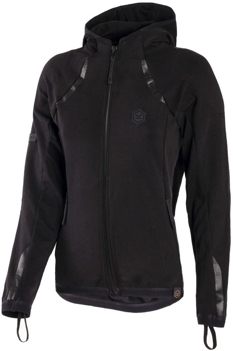 Knox Shield Dames Full Zip Hoody Zwart - Jas