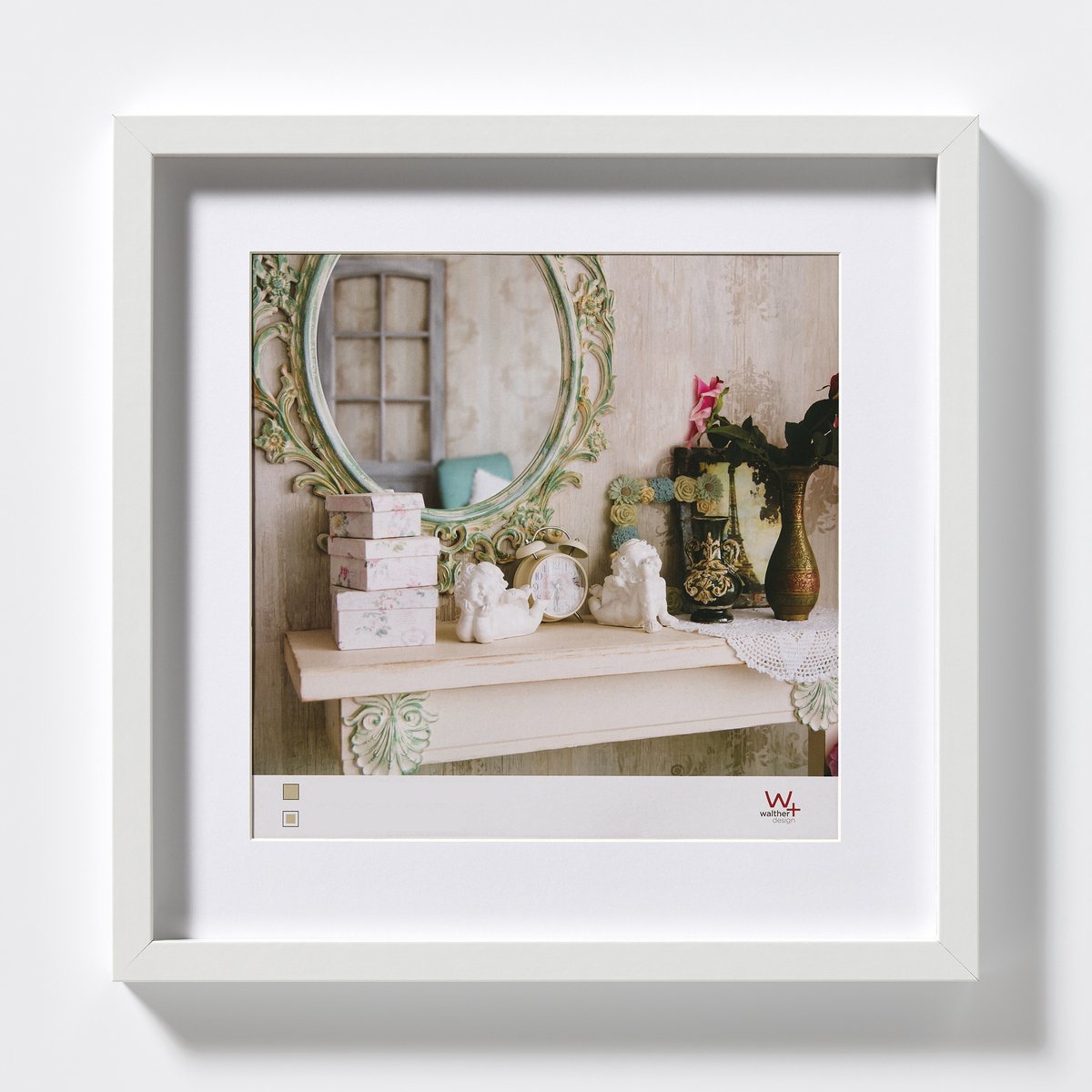 Walther Stockholm - MDF Houten lijst - Fotoformaat 40x40 cm - Wit