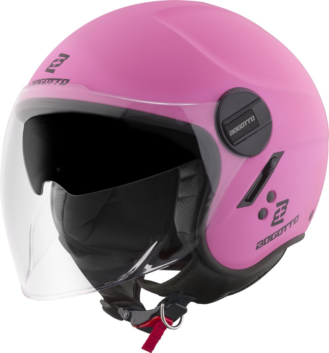 Bogotto H595-1 SPN Roze Jethelm - Maat M - Helm