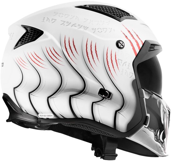 Casque Moto Bogotto Radic Waheela 22.06 - Visière Transparente UV, Mentonnière Amovible, Homologation J, Poids 1200g
