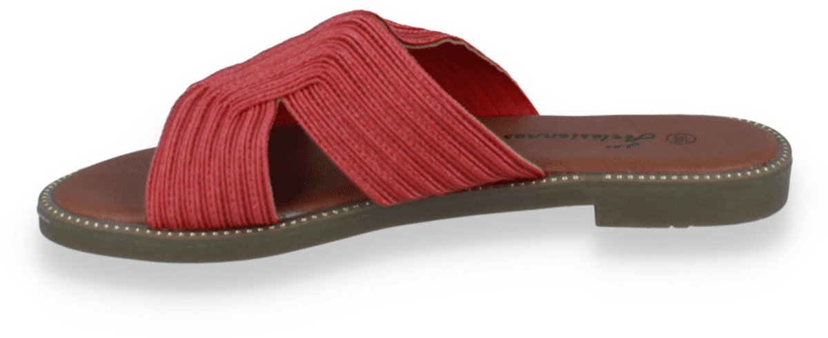 Mode-mania Dames Slipper | Rood | Maat: 37