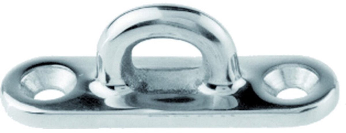 Oogplaat ovaal 75 mm RVS-316