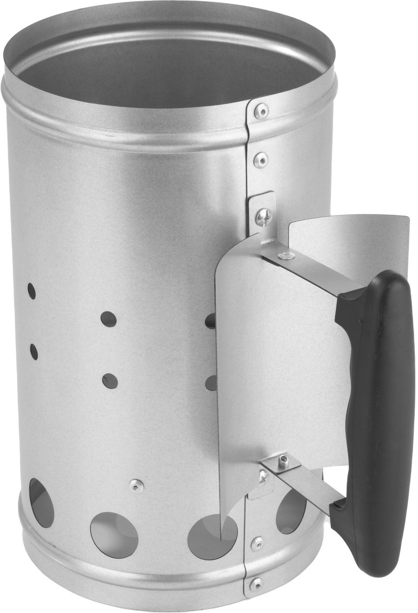 LANDMANN schoorsteen starter - 27 x 16,5 cm - roestvrij staal/zwart