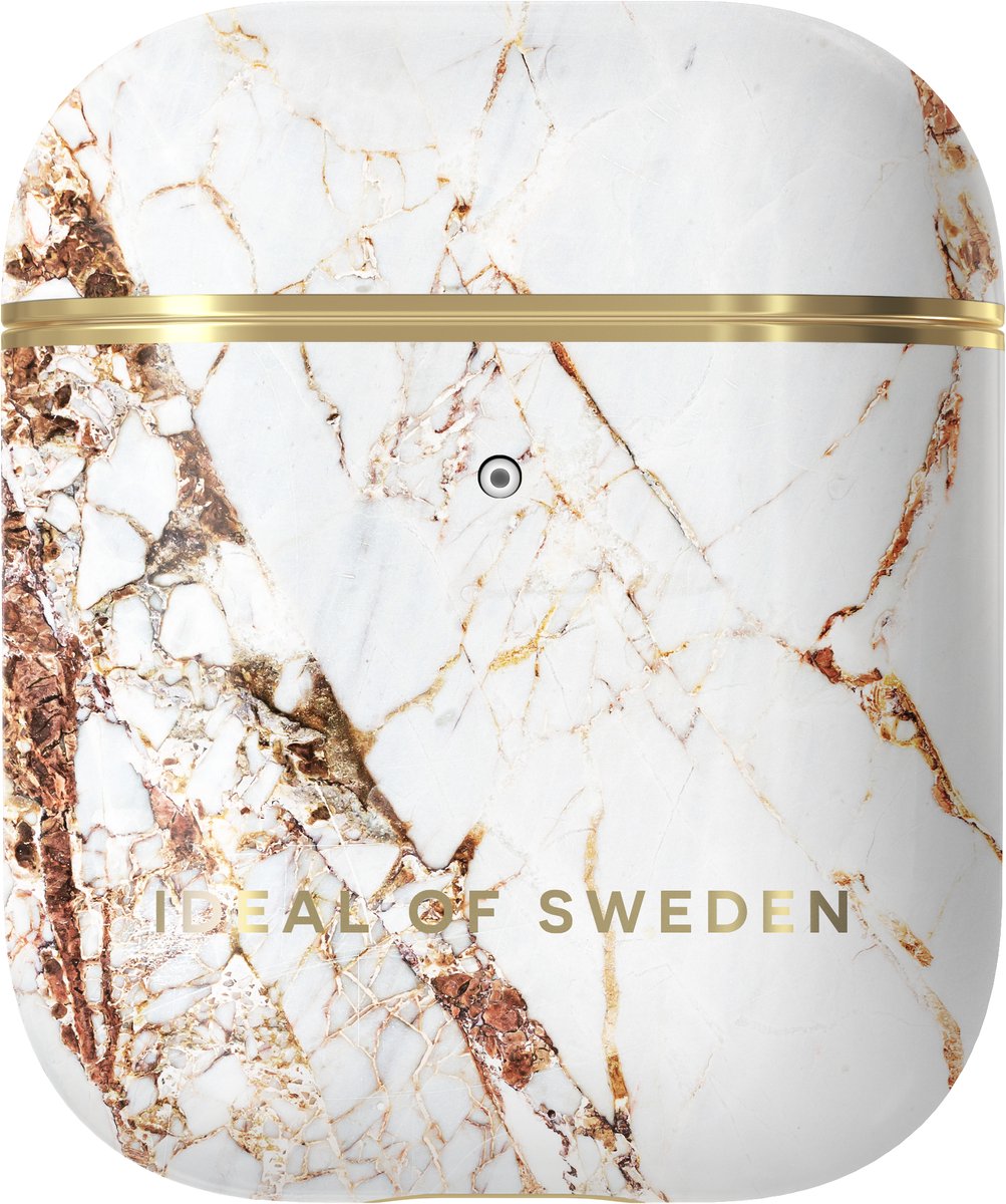 iDeal of Sweden AirPods Case Print voor 1st & 2nd Generation Carrara Gold
