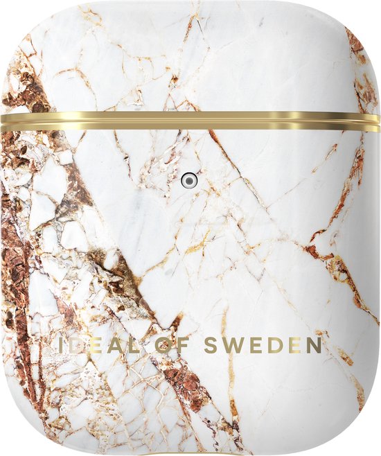 iDeal of Sweden AirPods Case Print voor 1st & 2nd Generation Carrara Gold