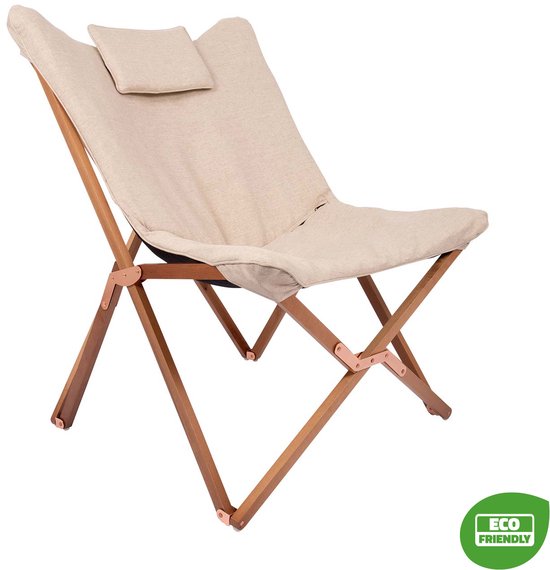 Bo-Camp - Urban Outdoor - Relaxstoel - Bloomsbury - L - Oxford polyester - Beige — afbeelding 2