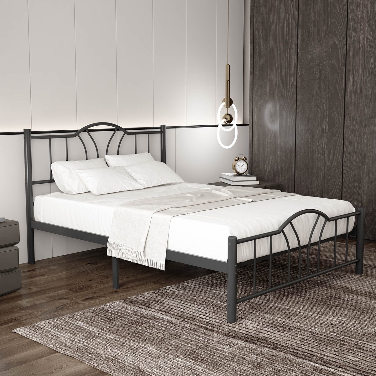 AirSleeperz heavy duty metalen bedframe Esmee - Kleur zwart - Afmeting 140x200 cm - Draagkracht 600 kg Esmee Zwart