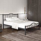 AirSleeperz® heavy duty metalen bedframe Esmee - Kleur zwart - Afmeting 140x200 cm - Draagkracht 600 kg