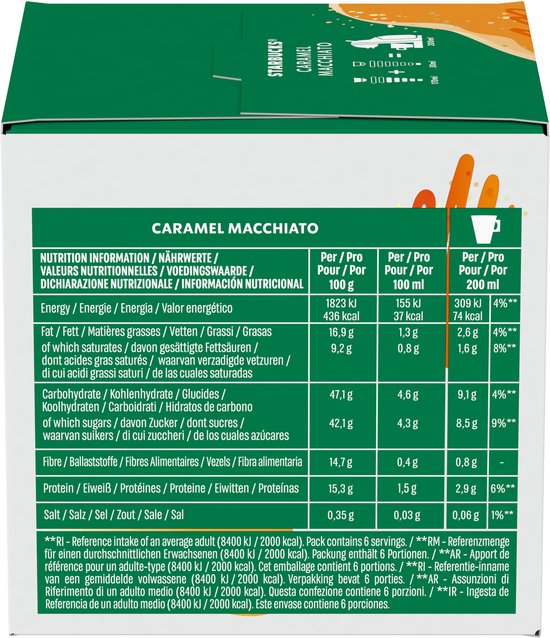 Starbucks by Dolce Gusto capsules Caramel Macchiato - 36 koffiecups voor 18 koppen koffie