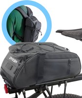 Sac de transport de bagages Dyken - Imperméable - Comprend une housse de pluie - Sac de coffre - Sacoche simple - Zwart