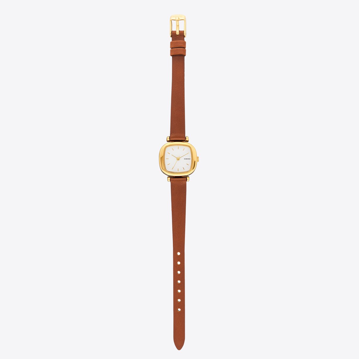 Komono Moneypenny Gold Tan Horloge Bruin-Goud