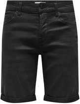 ONLY & SONS- ONSPLY BLK JOG 8581 PIM DNM SHORTS NOOS - Heren - Broek